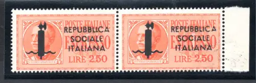 Espresso Lire 2,50 Nr. 22 Auflage Florenz Paar Posiz. 14 und 15