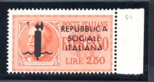 Espresso Lire 2,50 Nr. 22 Auflage Florenz Posiz. 10 - postfrisch