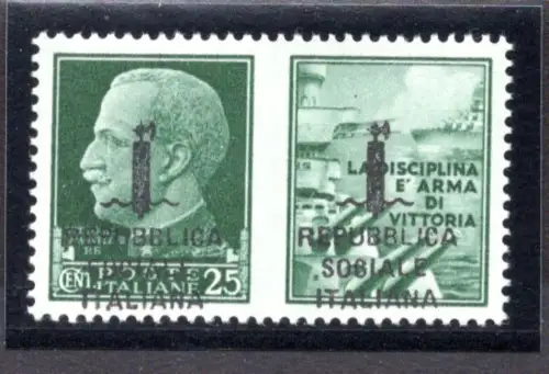 Kriegspropaganda Cent. 25 Florenz Nr. 37ba - postfrisch