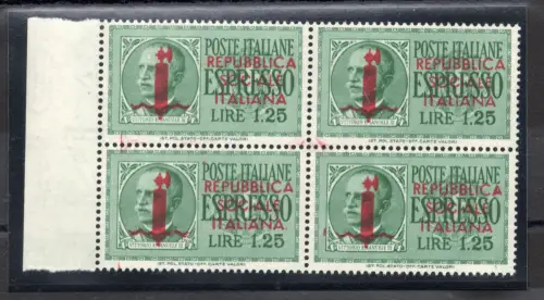 Espresso Lire 1,25 Nr. 21 Auflage Genua Viertel Pos. 32 und 37