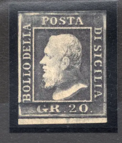 Sizilien 20 gr. schiefergrau Nr. 13 - Diena e Vignati - MH