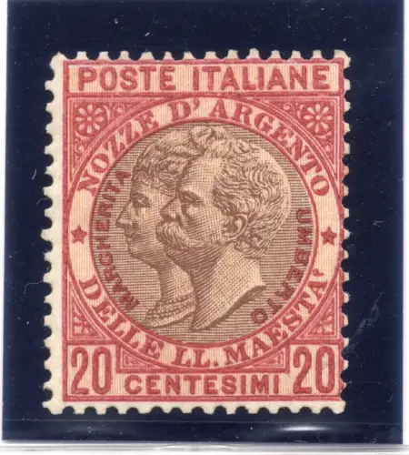 1893 Silberhochzeit König Umberto I. mit Königin Margarete Nr. 64A - postfrisch