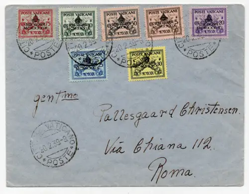 Sede Vacante Nr. 61/67 Serie auf Umschlag am 20.2.39