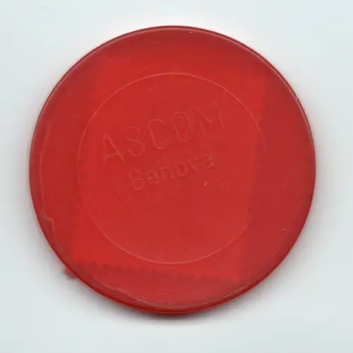 Notmarke ASCOM GENUA rot Lire 100 Syrakus