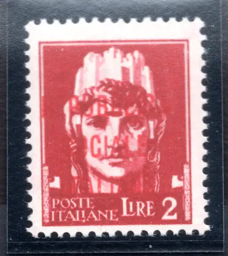 Essay Lire 2 Aufdruck Typ 'm' in rot Nr. P 22 - MNH