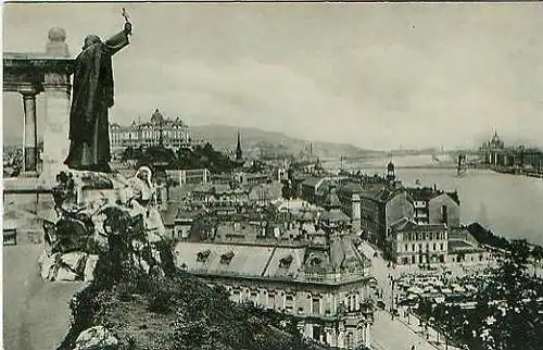 Budapest v.1928 Blick auf die Stadt (18127)
