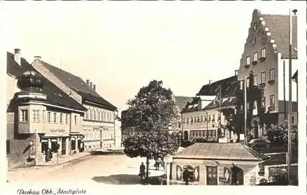 Dachau v.1952 Kaufhaus & Stadtplatz (16644)