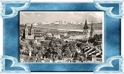 Zürich v.1935 Teil-Stadt-Ansicht (10382)