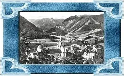 Mariazell v.1963 Teil-Stadt-Ansicht (9885)