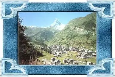 Zermatt v.1963 Stadtansicht (10550)