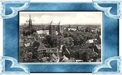 Münster v. 1924  Teil-Stadt-Ansicht  (10600)