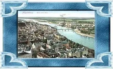 Magdeburg v. 1919   Teil-Stadt-Ansicht  (10699-01 )
