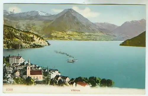 Vitznau v.1910 Teil-Stadt-Ansicht (22157)