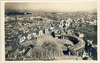 Roma v. 1925  Panorama dalla Cupola di S. Pietro   --  siehe Foto !!   (26858)