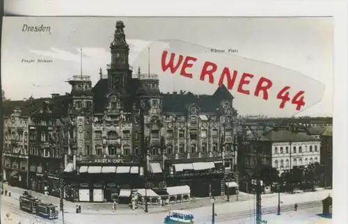 Dresden v. 1905  Kaiser Cafe in der Pragerstrasse   ---  siehe Foto !!   (28519)