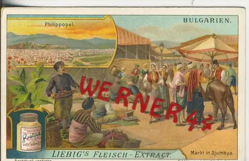Liebig`s - Bulgarien, Philippopel,Markt in Djumaya -- Sammelbild   (15)