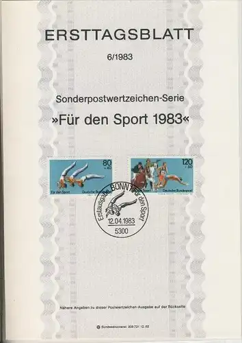 BRD - ETB (Ersttagsblatt) 6/1983