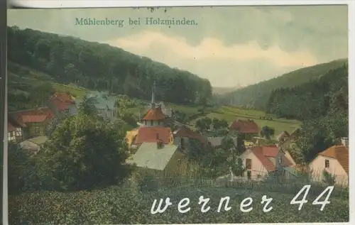 Mühlenberg bei Holzminden v.1908 Dorfansicht (4903)