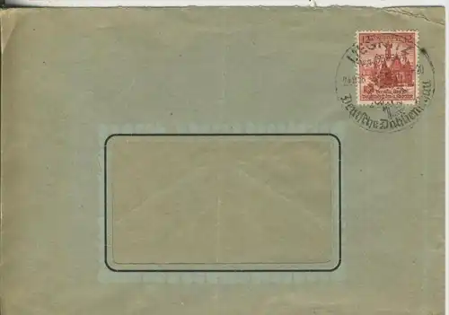 Briefumschlag aus Liegnitz v. 1938 mit Marke von Seller`s Maschienenfabrik   (46581)