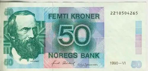 Norwegen v. 1990-VI  50 Femti Kroner  (1a.-K3)