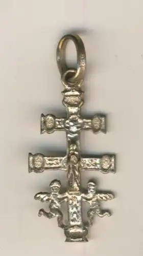 Caravaca-Kreuz / Doppelkreuz mit Engel  (Kreuz/ Engel 2)