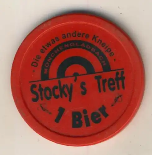 Mönchengladbach "Stocky`s Treff"  Die etwas andere Kneipe -- 1 Bier-Taler  (Taler)