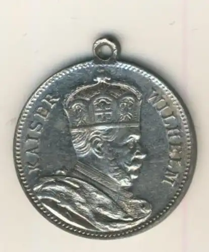 Alte Medaille KAISER WILHELM 9. März 1888 (Todestag)  (50199-15)