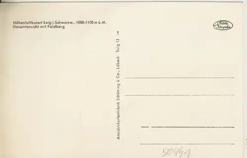 Saig v. 1955  Dorfansicht  (50491)