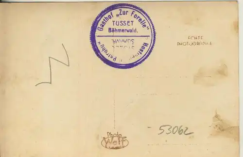 Tusset=Stozes / Böhmerwald v. 1928  Gasthof "Zur Forelle"  (53062)