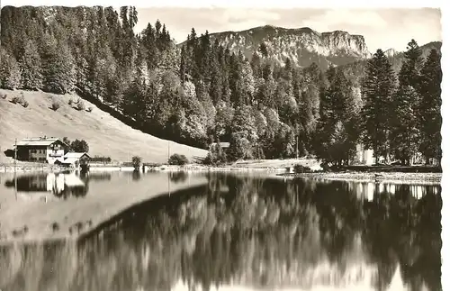 Niedernach v. 1952  Walchensee mit Forsthaus und Kraftwerk (50587)