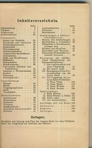 'Woerl Reisehandbücher v. 1934  "LEIPZIG" mit Stadtplan (51302)