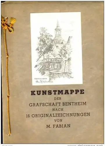 Kunstmappe von M. Fabian aus Nordhorn...sh. beschr.!!  (28999-9)