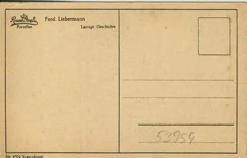 Selb v. 1934  Rosenthal -- "Fred. Liebermann" Lausige Geschichte   (53959)