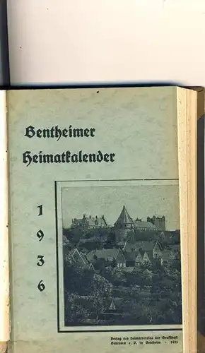 Bentheimer Land v. 1935-1937 als Buch--- siehe beschreibung !!!  (0003)