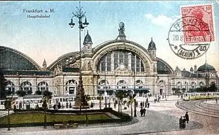 Frankfurt v.1919 Hauptbahnhof.(16125)