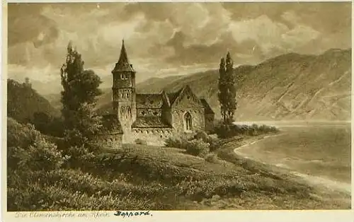 Boppard v.1912 Die Clemenskirche (19393)