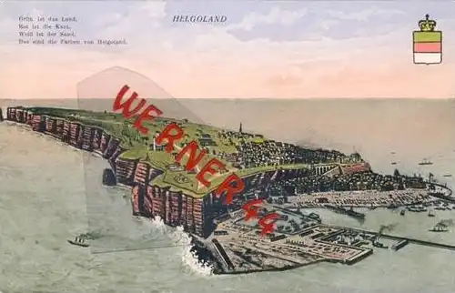 Helgoland v.1916 Inselansicht (19708)