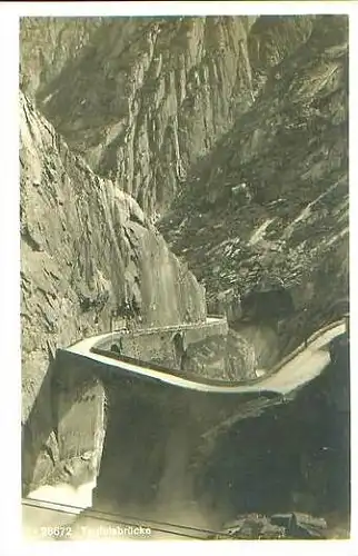 Andermatt v.1940 Teufelsbrücke .(20064)