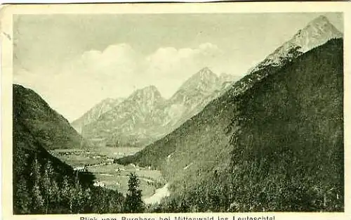 Blick vom Burgberg von 1927 ins Lautaschtal (20408)