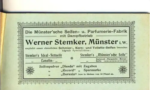 Münster v. 1906 Herm. Stahlhut Bierverlag --- siehe beschreibung !!  (23324-27)
