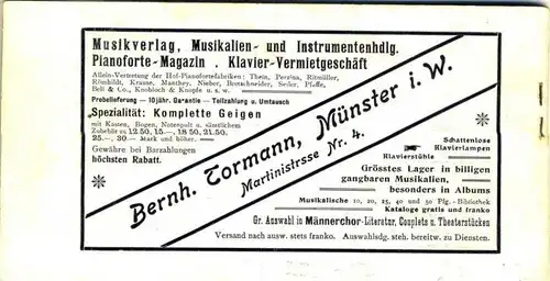 Münster v. 1906 Herm. Stahlhut Bierverlag --- siehe beschreibung !!  (23324-27)