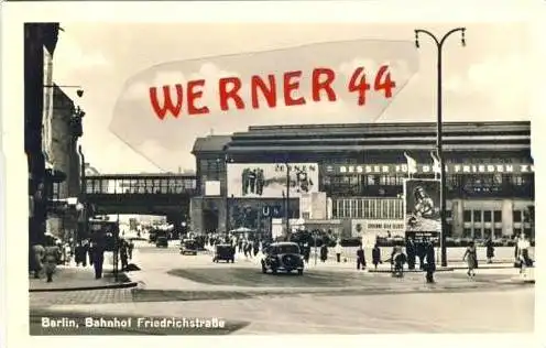 Berlin v. 1951 Bahnhof Friedrichstrasse (23387)