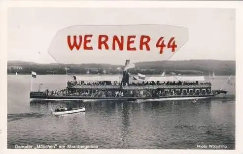 Starnbergersee v. 1953 Dampfer München (23626)
