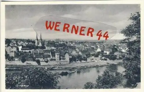 Grimma v. 1946 Teil-Stadt-Ansicht (23648)