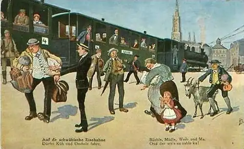 Auf die schwäbische Eisenbahn v. 1918  (23959)