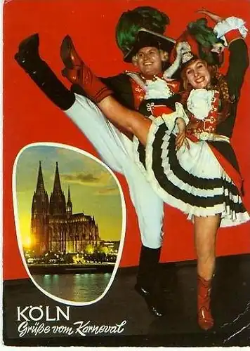 Köln v. 1962  Grüsse vom Karneval  (24738)