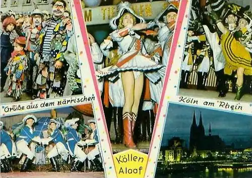 Köln v. 1964  Grüsse vom Karneval -- Köllen Alaaf  (24741)