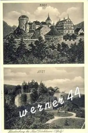 Bad Dürkheim v. 1935  Hardenburg-Einst & Jetzt  (25794)