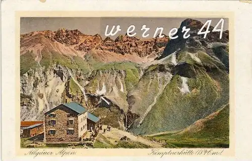 Allgäuer Berge v. 1928  Kemptnerhütte -  siehe Foto !!  (26199-11)