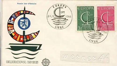 Ersttagsbrief v. 1966 - Europa Cept  (26248)